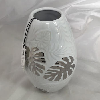 Vase feuilles H26cm