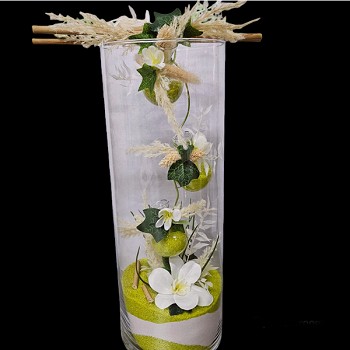 Vase garniture blanche